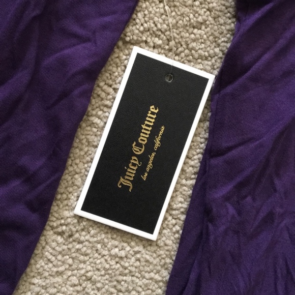 Juicy Couture Jeweled Plum Square Tee w/ Yoke NWT - Picture 8 of 8